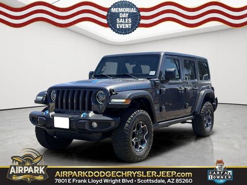 Granite Crystal Metallic Clearcoat 2022 Jeep Wrangler Unlimited 4xe Rubicon