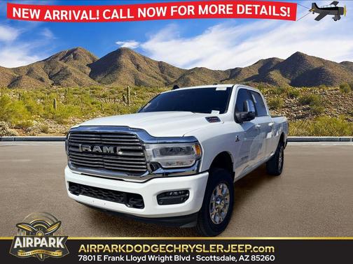 Bright White Clearcoat 2024 RAM 2500 Laramie Crew Cab 4x4 6'4' Box