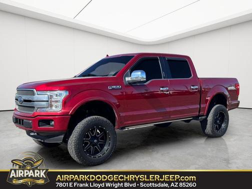 Red 2019 Ford F-150 Platinum