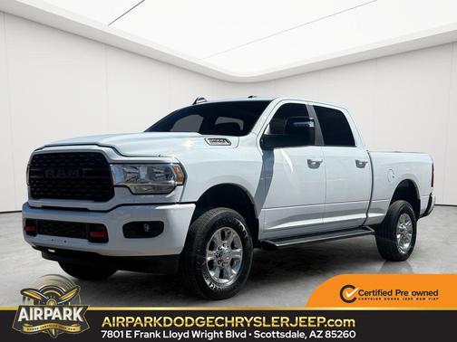 Bright White Clearcoat 2024 RAM 2500 Big Horn Crew Cab 4x4 6'4' Box