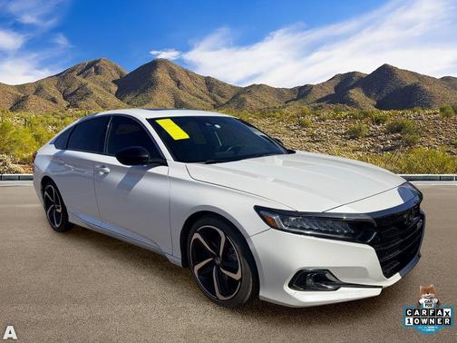White 2021 Honda Accord Sport 2.0T