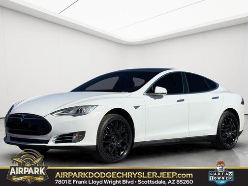 Solid White 2016 Tesla Model S 90D