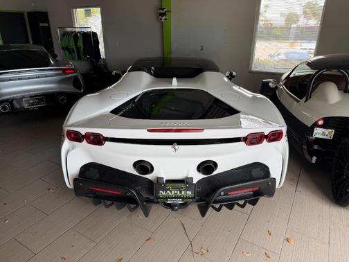 White 2022 Ferrari SF90 Spider Base