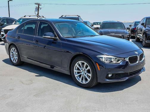 Blue 2017 BMW 320 i