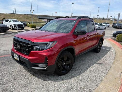 Radiant Red Metallic II 2025 Honda Ridgeline Black