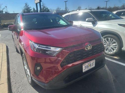 Red Metallic 2022 Toyota RAV4 XLE Premium