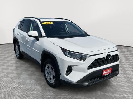 Super White 2021 Toyota RAV4 XLE