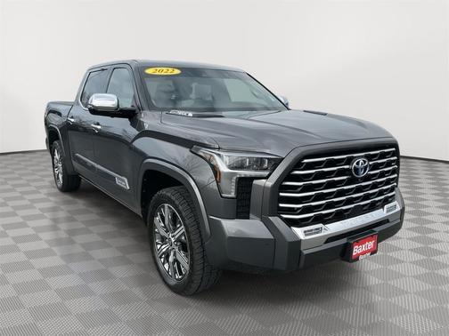Magnetic Gray Metallic 2022 Toyota Tundra Hybrid Capstone