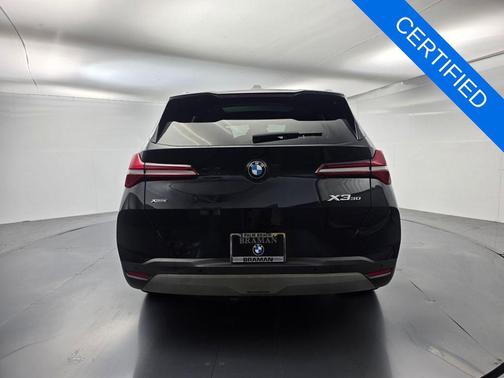 Black Sapphire Metallic 2025 BMW X3 30 xDrive