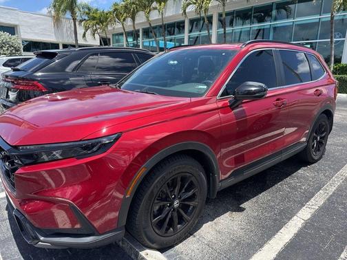Radiant Red Metallic 2024 Honda CR-V Hybrid Sport-L