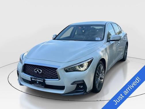 Majestic White 2019 INFINITI Q50 3.0t Sport