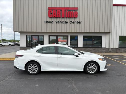 White 2021 Toyota Camry LE