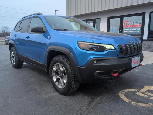 Blue 2019 Jeep Cherokee Trailhawk