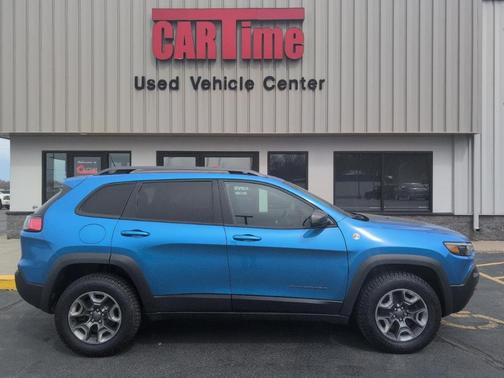 Blue 2019 Jeep Cherokee Trailhawk