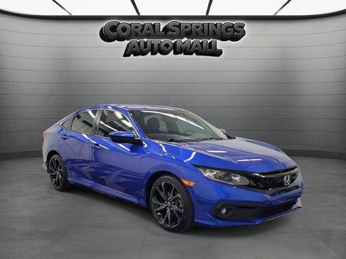 Blue 2020 Honda Civic Sport
