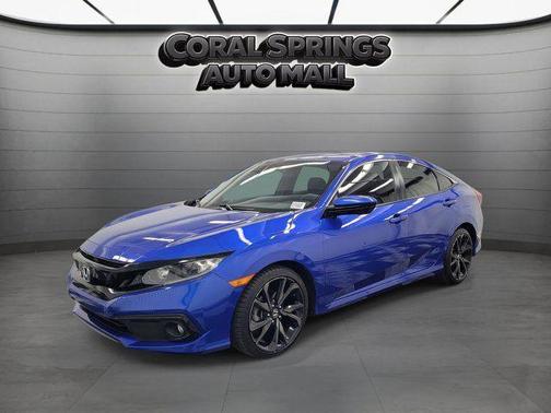 Blue 2020 Honda Civic Sport