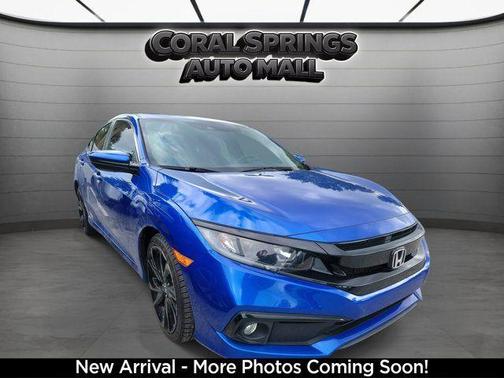 Blue 2020 Honda Civic Sport