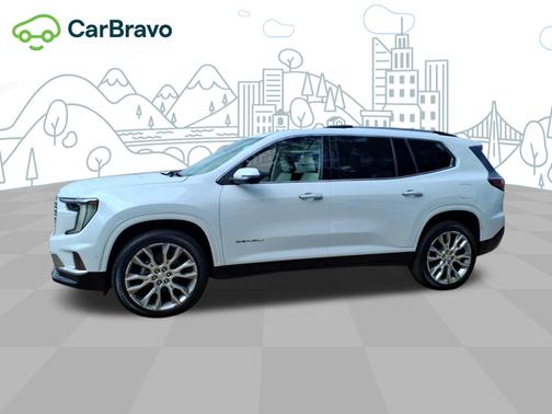 Glacier White Tricoat 2026 GMC Acadia Denali
