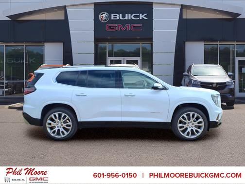 Glacier White Tricoat 2026 GMC Acadia Denali