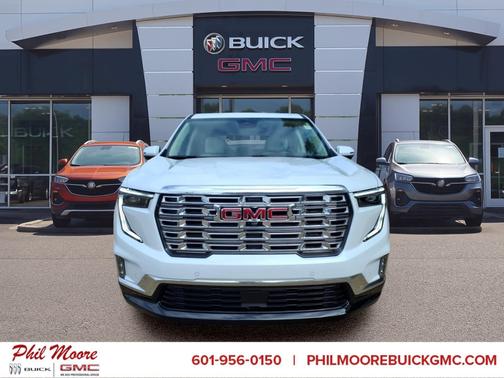 Glacier White Tricoat 2026 GMC Acadia Denali