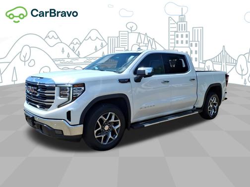 White Frost Tricoat 2023 GMC Sierra 1500 SLT