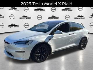 Pearl White Multi-Coat 2023 Tesla Model X Plaid Tri Motor All-Wheel Drive
