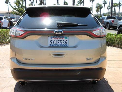 White Gold Metallic 2017 Ford Edge SEL
