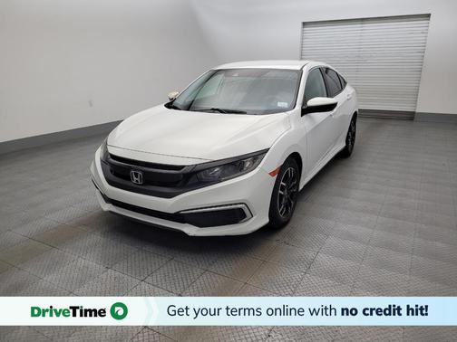 Platinum White Pearl 2021 Honda Civic LX