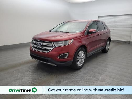 Red 2018 Ford Edge SEL