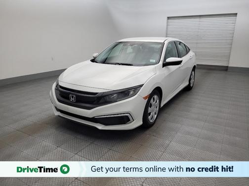 White 2019 Honda Civic LX