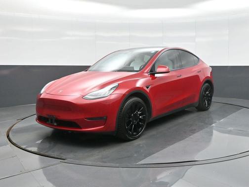 Red Multi-Coat 2021 Tesla Model Y Long Range Dual Motor All-Wheel Drive