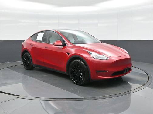 Red Multi-Coat 2021 Tesla Model Y Long Range Dual Motor All-Wheel Drive