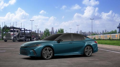 Ocean Gem with Midnight Black Metallic roof 2026 Toyota Camry XSE