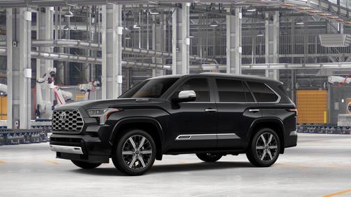 Midnight Black Metallic 2026 Toyota Sequoia Capstone