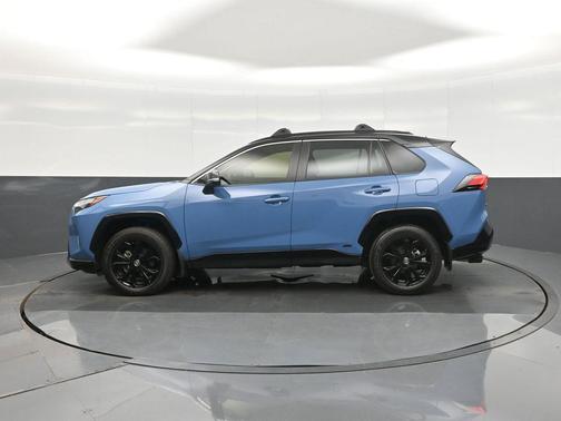 Cavalry Blue/Midnight Black Metallic 2024 Toyota RAV4 Hybrid SE