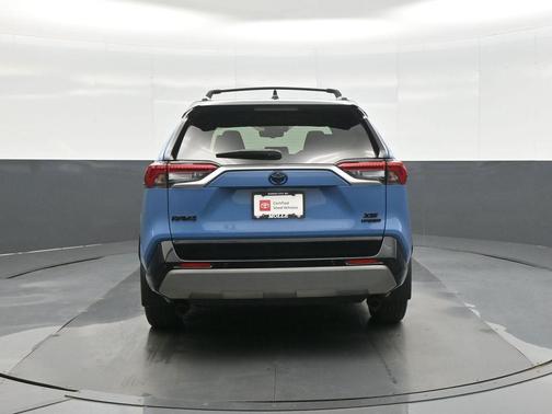 Cavalry Blue/Midnight Black Metallic 2024 Toyota RAV4 Hybrid SE