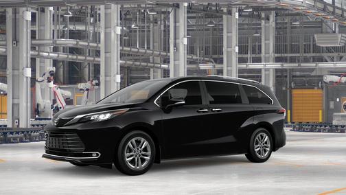 Midnight Black Metallic 2026 Toyota Sienna Limited
