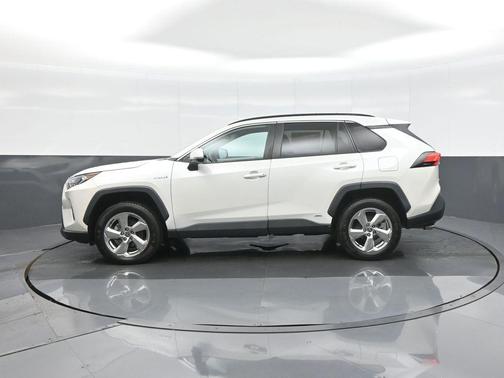 Blizzard Pearl 2021 Toyota RAV4 Hybrid XLE Premium