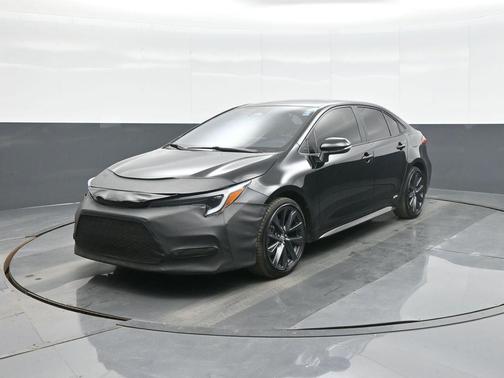 Midnight Black Metallic 2023 Toyota Corolla Hybrid SE Infrared