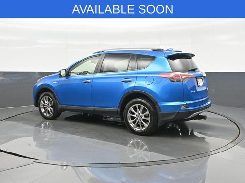 Electric Storm Blue 2017 Toyota RAV4 Hybrid Limited