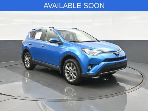 Electric Storm Blue 2017 Toyota RAV4 Hybrid Limited