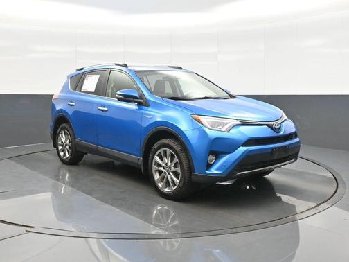 Electric Storm Blue 2017 Toyota RAV4 Hybrid Limited