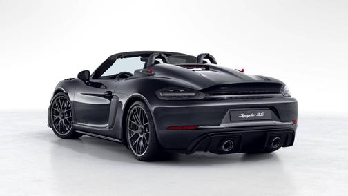 Black 2025 Porsche 718 Spyder