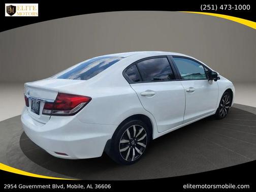 White Orchid Pearl 2014 Honda Civic EX-L