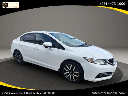 White Orchid Pearl 2014 Honda Civic EX-L
