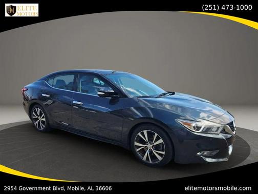 Blue 2017 Nissan Maxima 3.5 Platinum