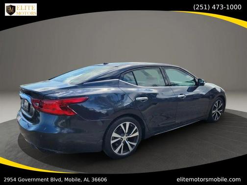 Blue 2017 Nissan Maxima 3.5 Platinum