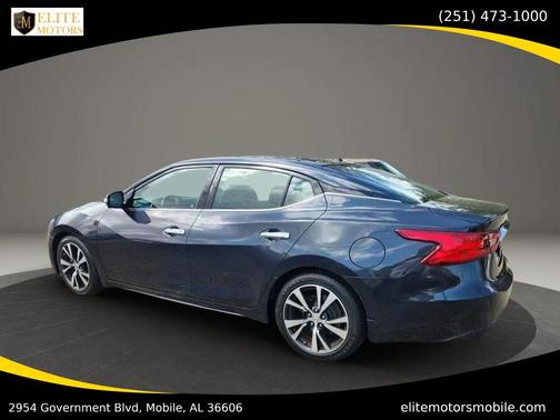 Blue 2017 Nissan Maxima 3.5 Platinum