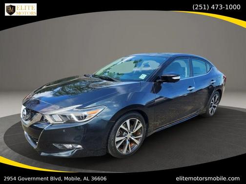 Blue 2017 Nissan Maxima 3.5 Platinum