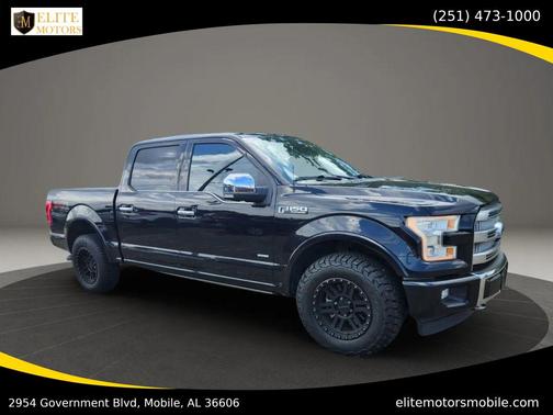 Shadow Black 2017 Ford F-150 Platinum